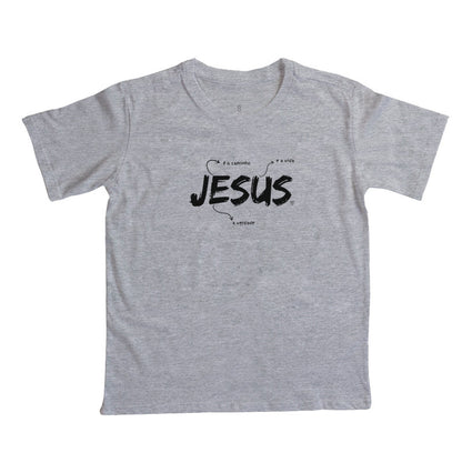Camiseta Infantil Jesus é o caminho, verdade e vida