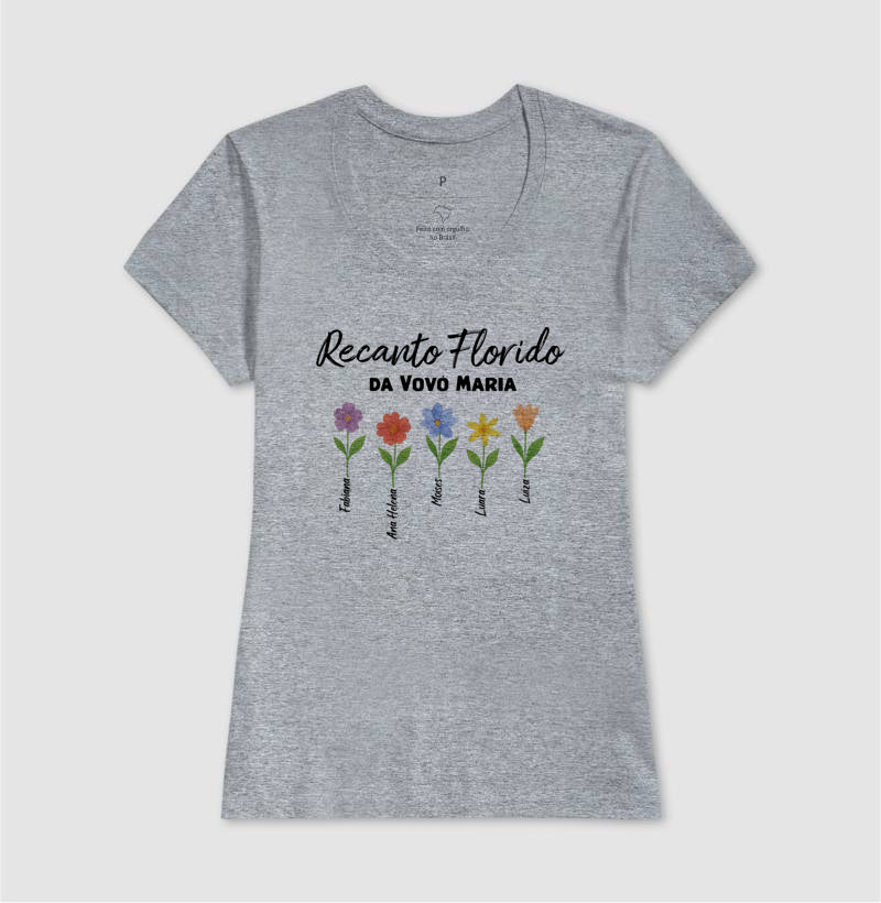 Camiseta Personalizada Recanto Florido da Vovó