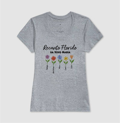Camiseta Personalizada Recanto Florido da Vovó