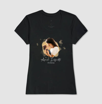Camiseta Personalizada Mãe e Filho Amor Infinito