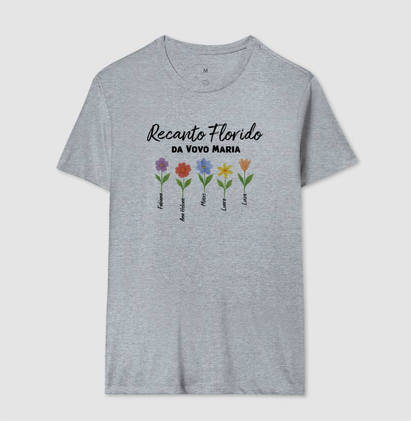 Camiseta Personalizada Recanto Florido da Vovó