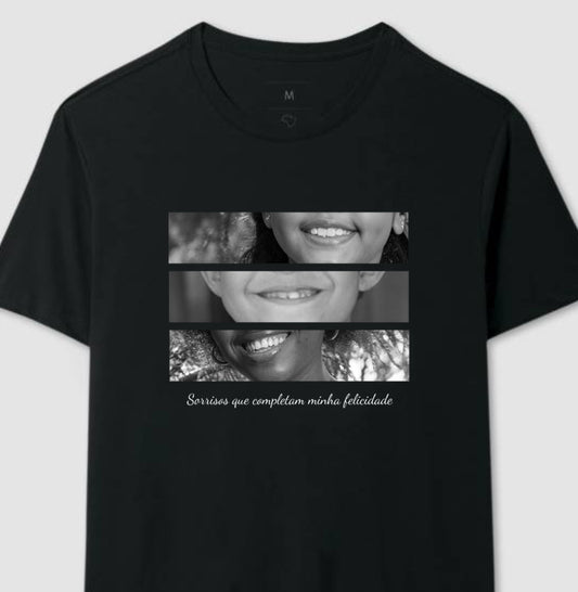 Camiseta Sorrisos de Felicidade