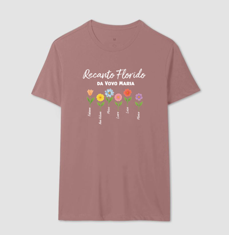 Camiseta Personalizada Recanto Florido da Vovó