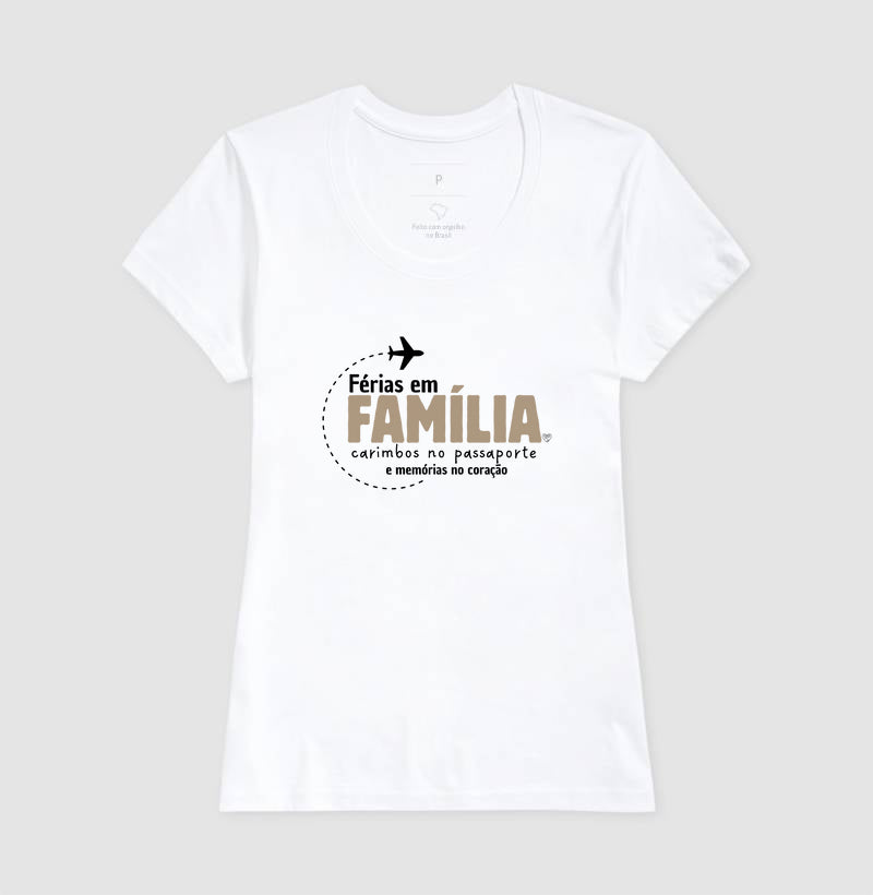 Camiseta Férias em Família