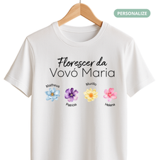 Camiseta Personalizada - Florescer da Vovó