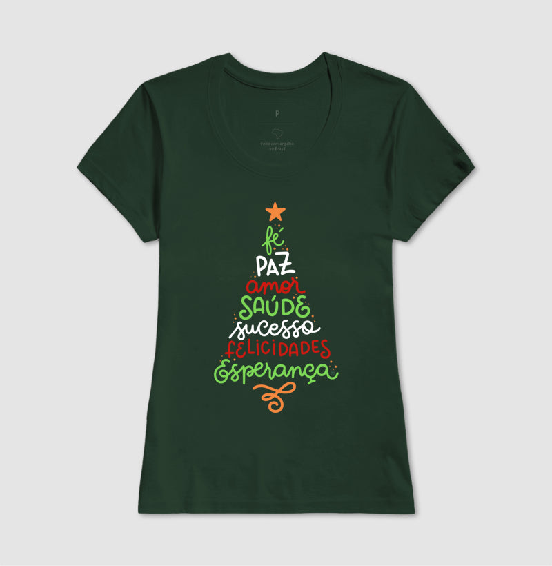 Camiseta Natal Árvore da positividade