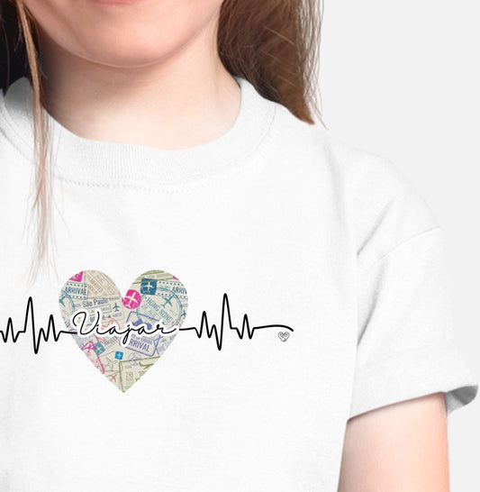 Camiseta Infantil - Viajar
