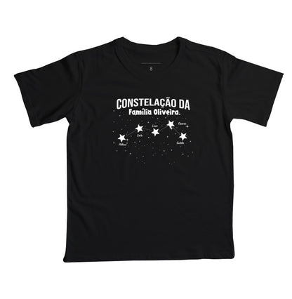 Camiseta Infantil Personalizada - Constelação Familiar