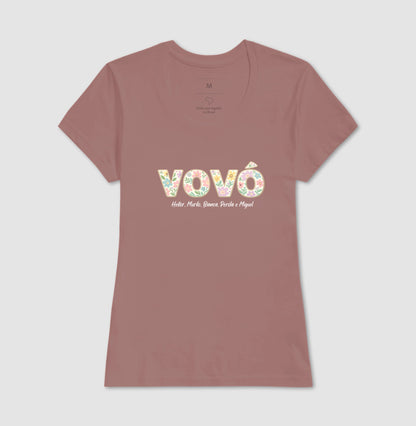 Camiseta Personalizada Vovó/ Bisavó Floral