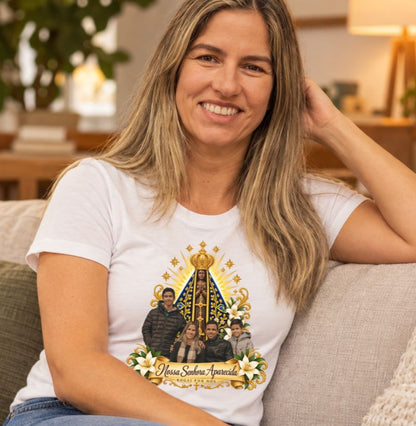 Camiseta Personalizada Nossa Senhora Aparecida com Foto