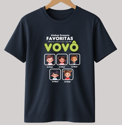 Camiseta Personalizada minhas pessoas favoritas me chamam de VOVÔ