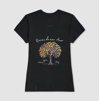 Camiseta Personalizada Raízes do meu Amor Mãe