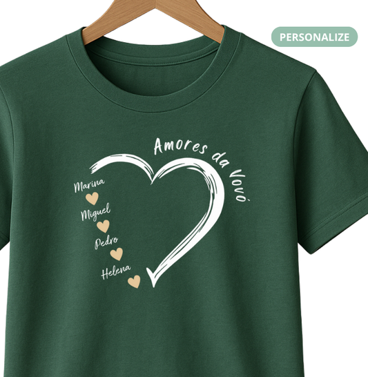 Camiseta Personalizada Amores da Vovó
