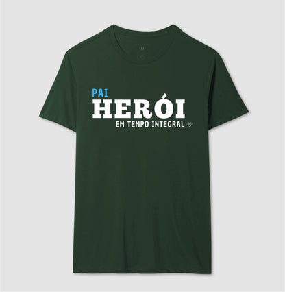 Camiseta Pai Herói em tempo integral