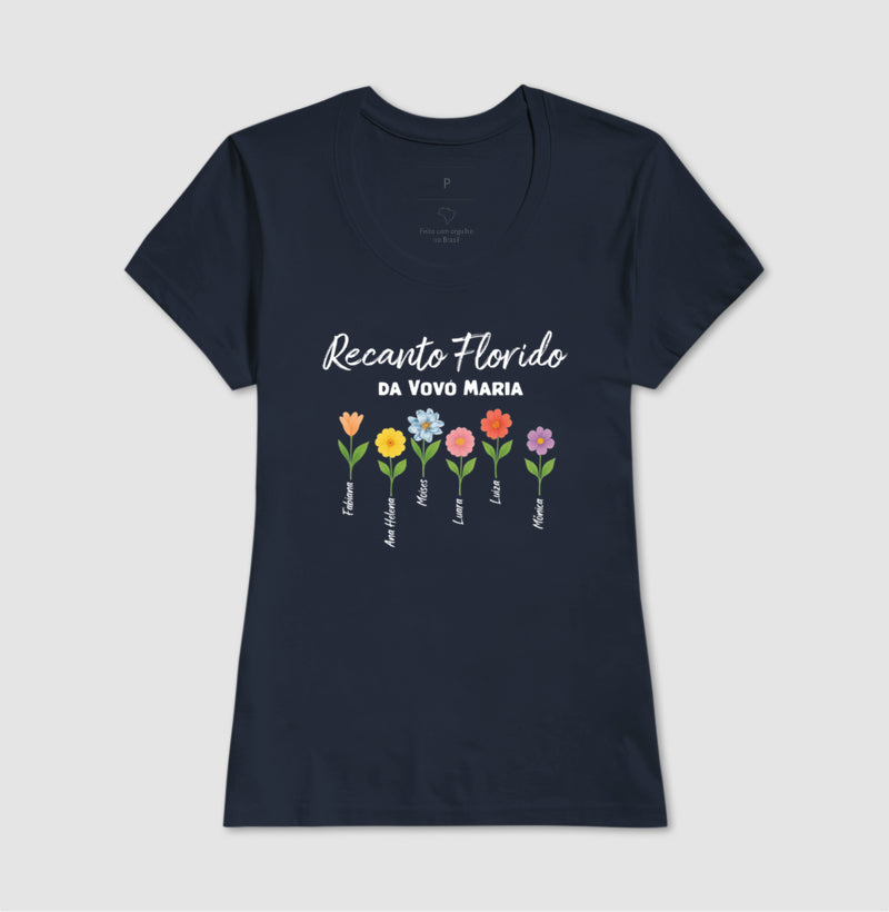 Camiseta Personalizada Recanto Florido da Vovó