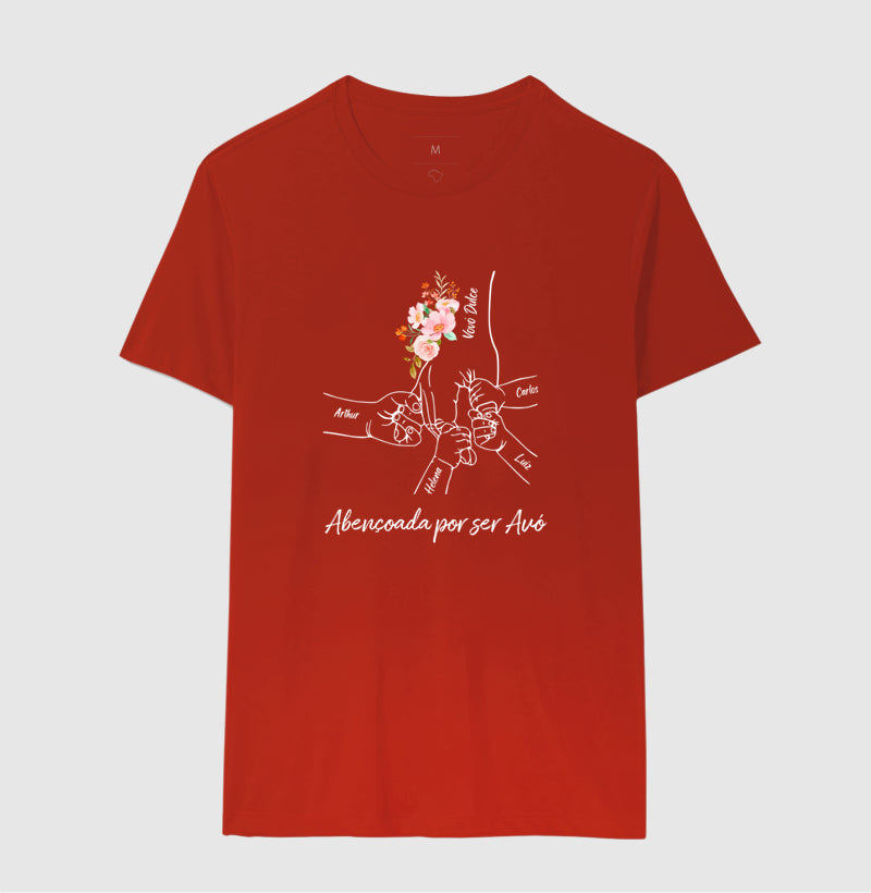 Camiseta Personalizada Abençoada por ser avó