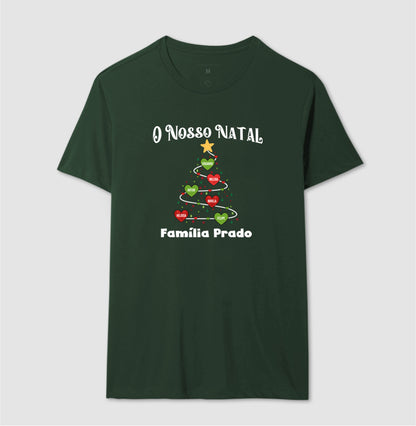 Camiseta Personalizada Árvore de natal com nomes