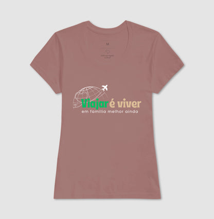 Camiseta - Viajar é Viver