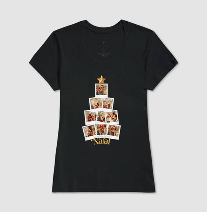 Camiseta Personalizada Árvore de Natal com Fotos