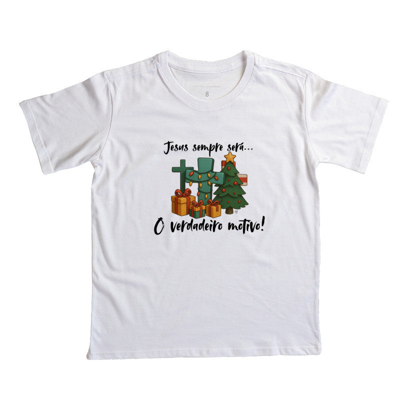 Camiseta Infantil verdadeiro sentido do natal
