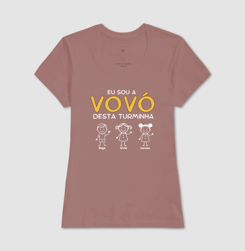 Camiseta Personalizada Eu sou a Vovó desta turminha