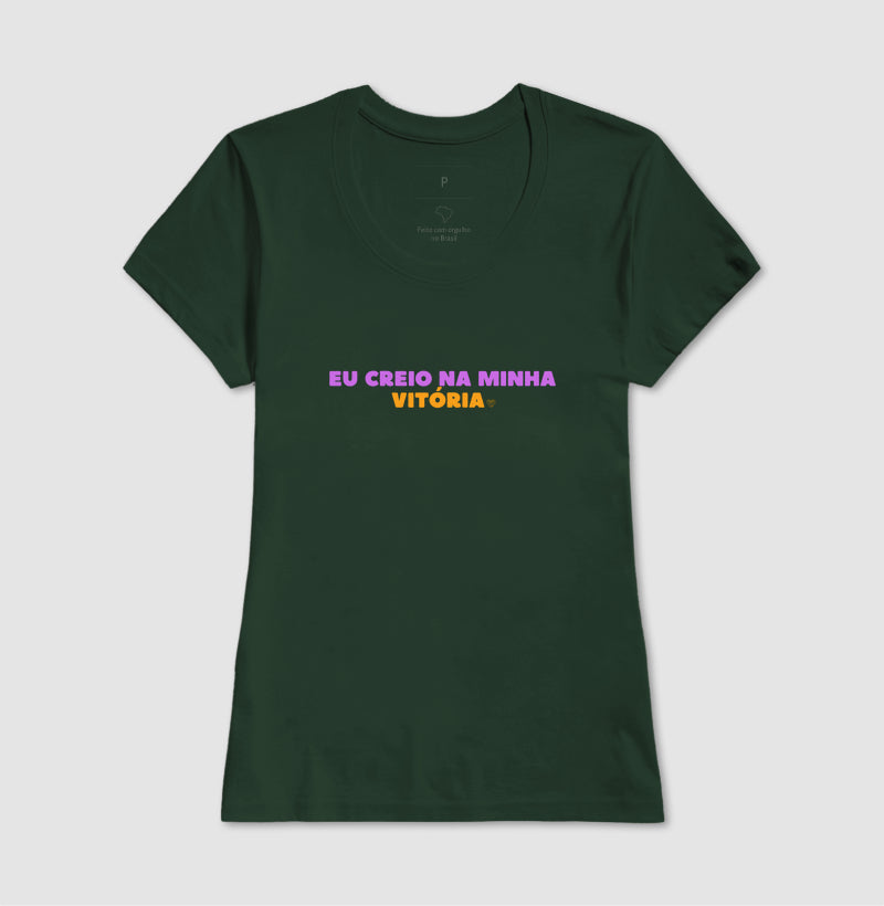 Camiseta  Eu creio na vitória