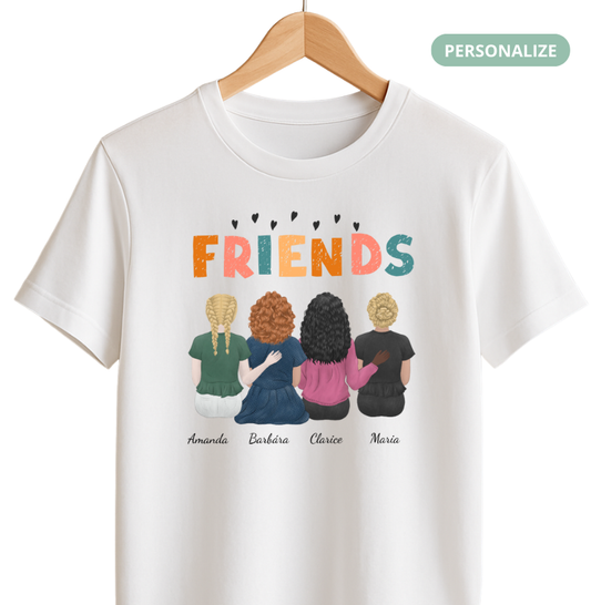 Camiseta Personalizada - Melhores Amigas