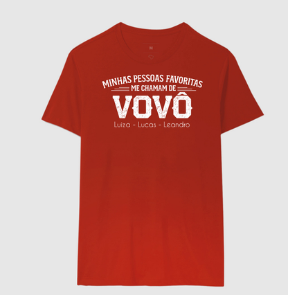 Camiseta Personalizada Minhas Pessoas Favoritas me chamam de VOVÔ