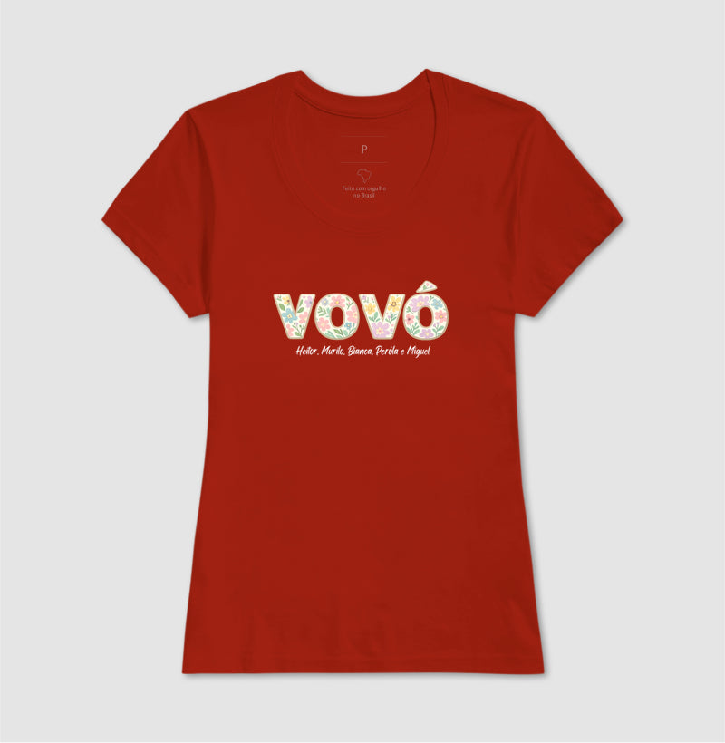 Camiseta Personalizada Bisavó / Vovó Floral