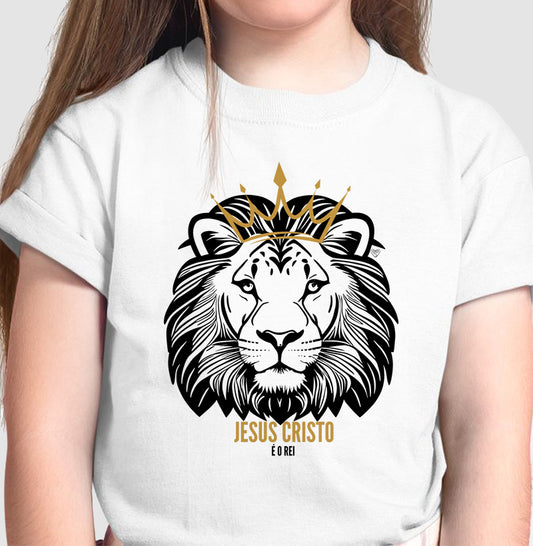 Camiseta Infantil - Jesus Cristo é o Rei