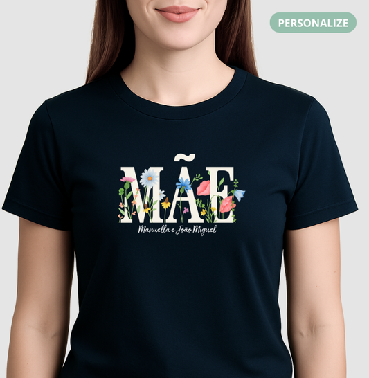 Camiseta Mãe Floral