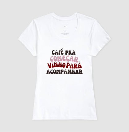 Camiseta Café e Vinho