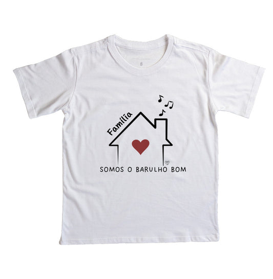 Camiseta Infantil Família Somos o barulho bom