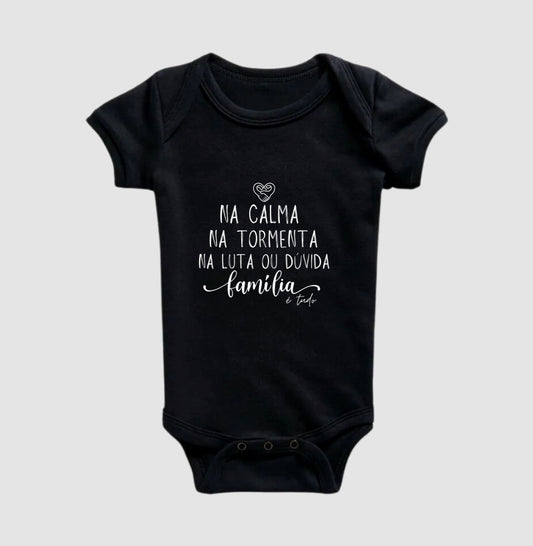 Body Infantil Família Calma,paz e tormenta