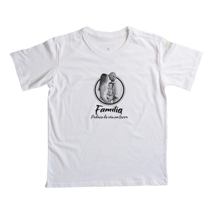 Camiseta Personalizada Família Infantil -Pedaço de Céu na Terra
