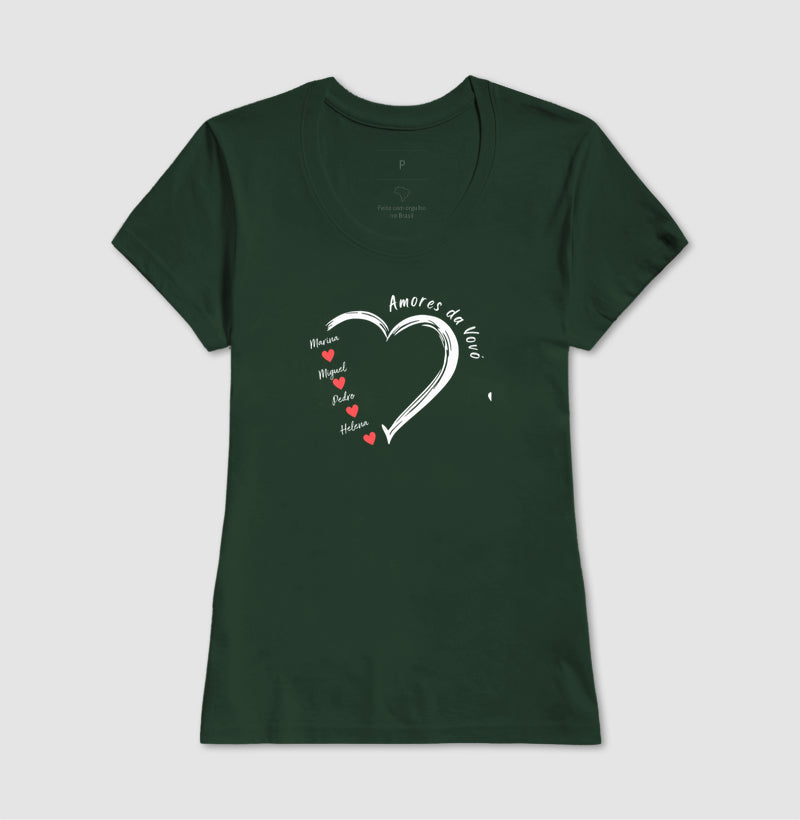 Camiseta Personalizada Amores da Vovó