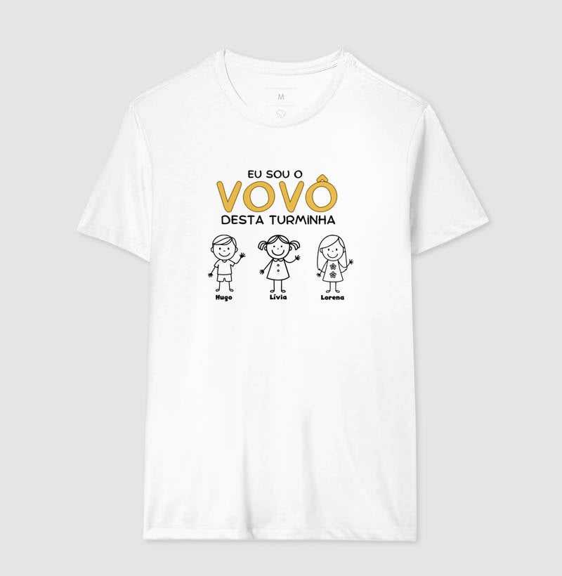 Camiseta Personalizada Eu sou Vovô desta turminha