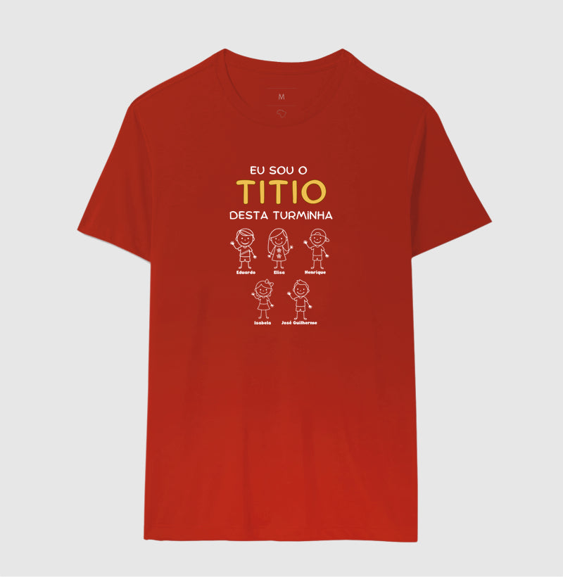 Camiseta Personalizada Eu sou o Titio/Titia desta turminha