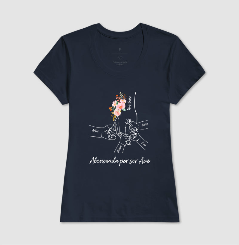 Camiseta Personalizada Abençoada por ser avó