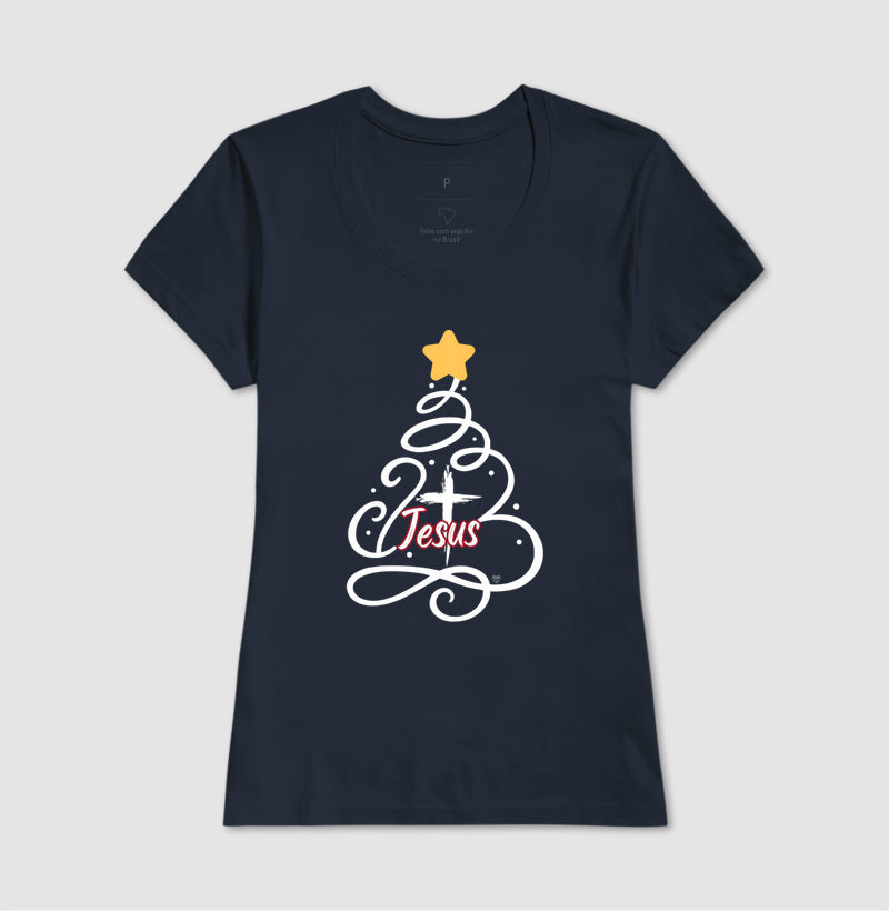 Camiseta Natal Árvore de Jesus
