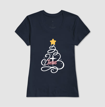 Camiseta Natal Árvore de Jesus