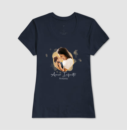 Camiseta Personalizada Mãe e Filho Amor Infinito