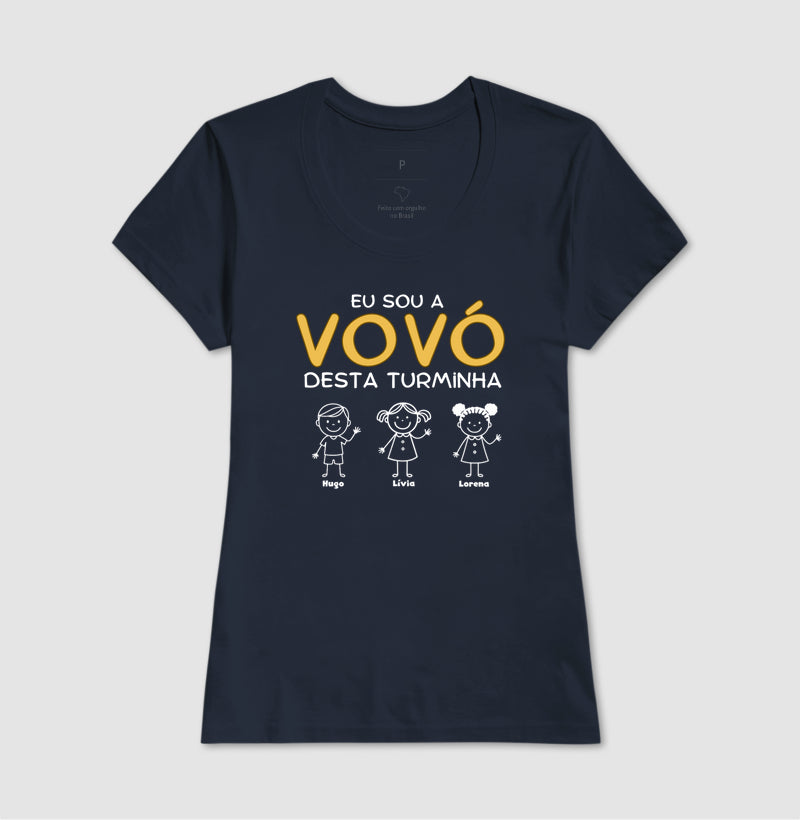 Camiseta Personalizada Eu sou a Vovó desta turminha
