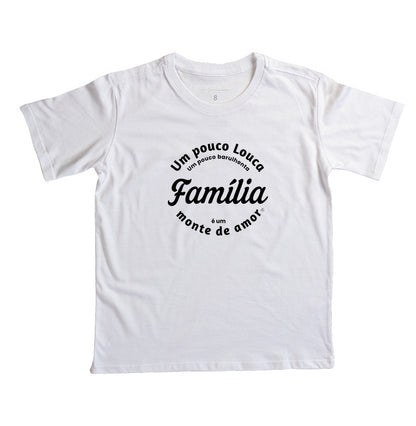 Camiseta Infantil Família - Um monte de amor