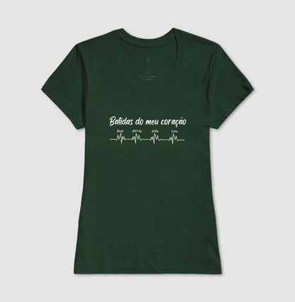 Camiseta Personalizada Batidas do meu coração