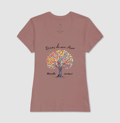 Camiseta Personalizada Raízes do meu Amor Mãe