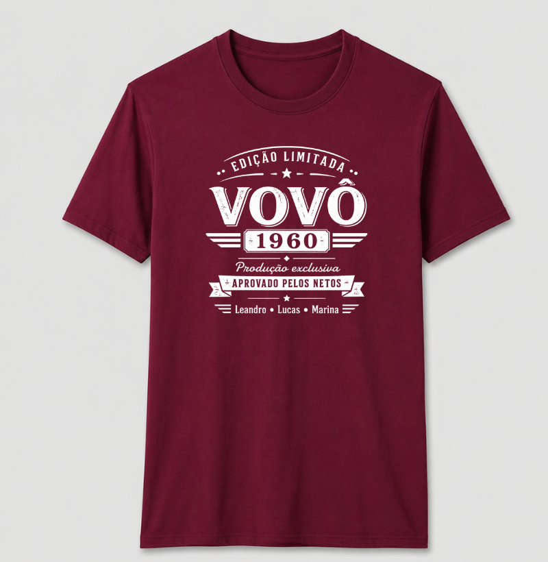 Camiseta Personalizada Avô Edição Limitada