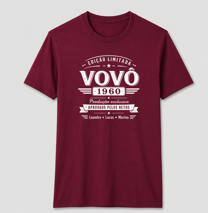Camiseta Personalizada Avô Edição Limitada