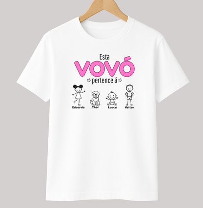 Camiseta Personalizada - Vovô/Vovó  Netos e Pets