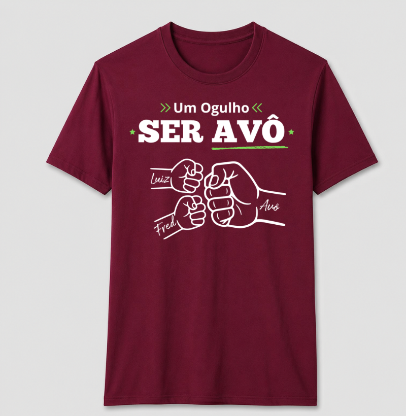 Camiseta Personalizada Orgulho Ser Avô